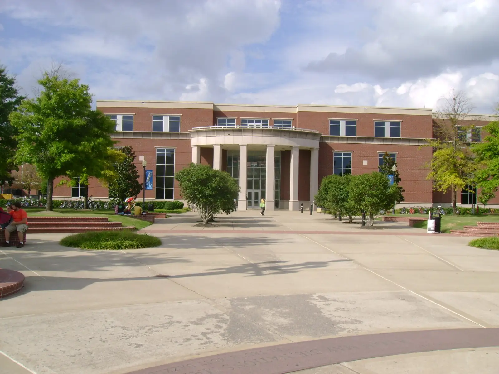 Middle Tennessee State University campus — Business and Aerospace Building from the view of the quadrangle